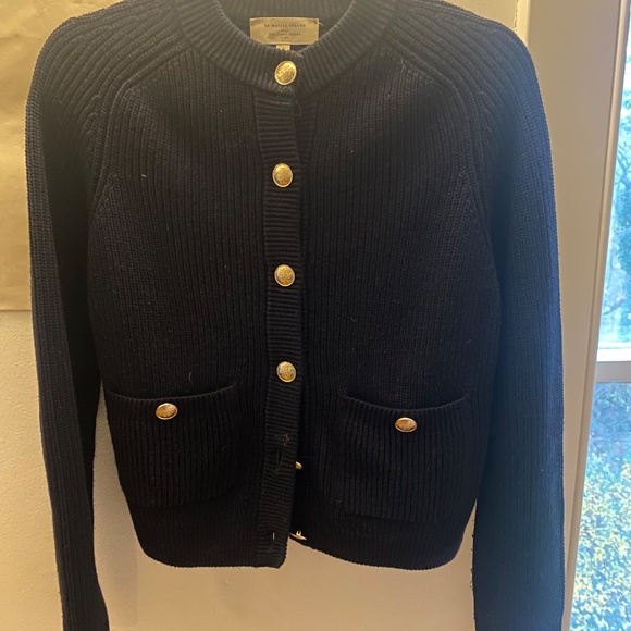 Sezane cardigan navy blue - Picture 2 of 4